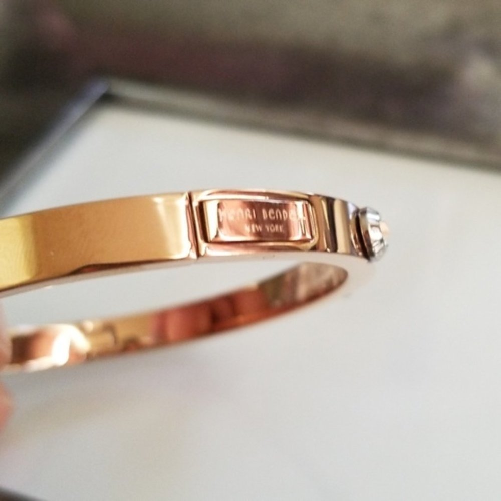 Henri Bendel Crystal Bangle Bracelet / Pet… - Picture 3 of 6